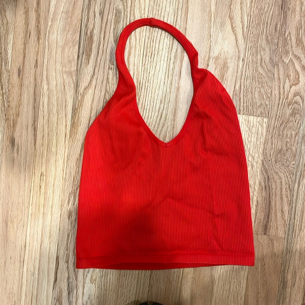 red halter top